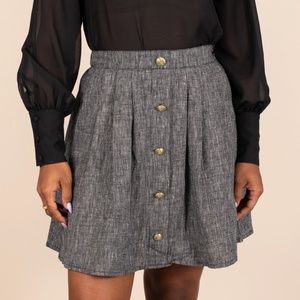 Tuesday Bassen Woven Scout Skirt in Black XS